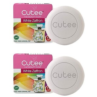                       Cutee The Beauty White Zaffron Soap - Pack Of 2 (100g)                                              