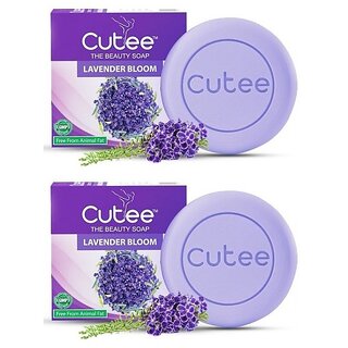                       Cutee The Beauty Lavender Bloom Soap - Pack Of 2 (100g)                                              