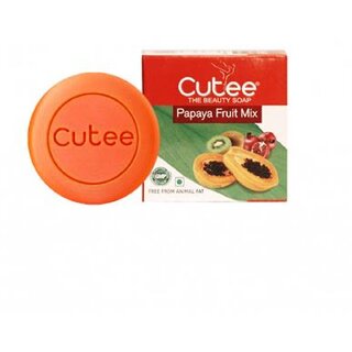                       Cutee The Beauty Soap Papaya Fruit Mix - 100gm                                              