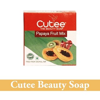                       Papaya Fruit Mix The Beauty Cutee Soap - 100g                                              