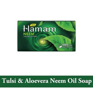                       Neem, Tulsi & Aloe Vera Hamam Soap - 150g                                              