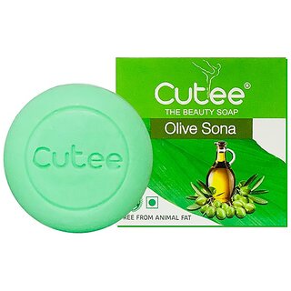 Cutee The Beauty Olive Sona Soap - Pack Of 1 (100g) Cutee The Beauty Olive Sona Soap - Pack Of 1 (100g)
