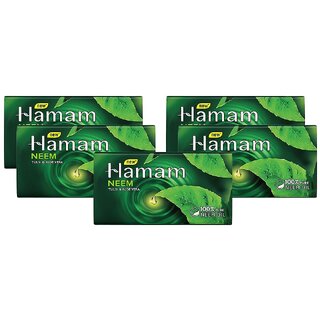 Hamam Neem Tulsi & Aloevera Soap - 45g (Pack Of 5)