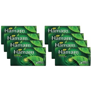 Hamam Neem Tulsi  Aloevera Soap - 45g (Pack Of 8)