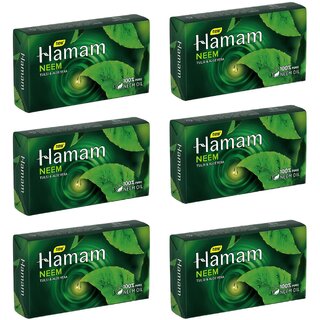Hamam Neem Tulsi Aloevera Soap - 100g (Pack Of 6) Hamam Neem Tulsi Aloevera Soap - 100g (Pack Of 6)