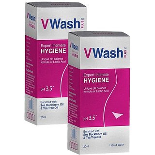 VWash Plus Expert Intimate Hygiene - 20ml (Pack Of 2)