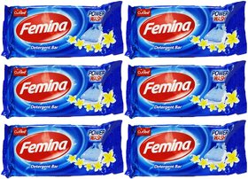Cutee Femina Detergent Power Wash Bar - 175g (Pack Of 6)