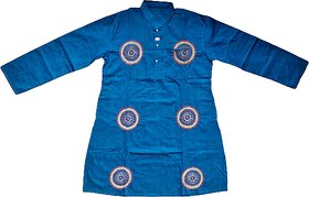 Fashionable Designed Kantha Stitch (Hand Made) Cotton Kurta For Man
