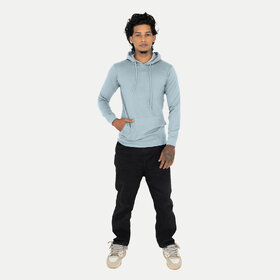 Mens Solid Sky Hoodies