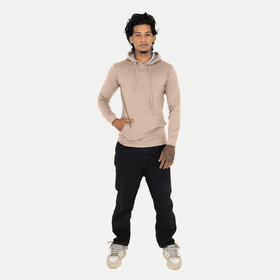 Mens Solid santal Hoodies