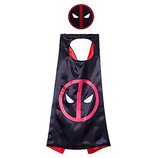                       Kaku Fancy Dresses Superhero Deadpool Robe for Kids/California Costume/Halloween Costume -Black, Free Size, for Boys                                              