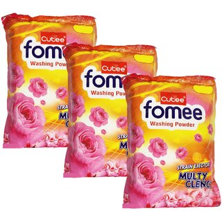 Cutee Fomee Washing Powder - Pack Of 3 (1kg) Cutee Fomee Washing Powder - Pack Of 3 (1kg)