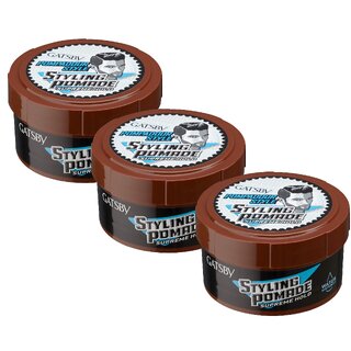 GATSBY Pomade Supreme Hold Styling Wax - 75g (Pack Of 3) GATSBY Pomade Supreme Hold Styling Wax - 75g (Pack Of 3)