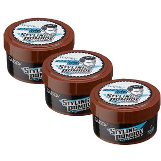                       GATSBY Pomade Supreme Hold Styling Wax - 75g (Pack Of 3)                                              