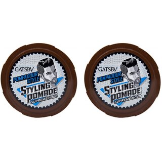                       GATSBY Supreme Hold Styling Wax - Pack Of 2 (75g)                                              