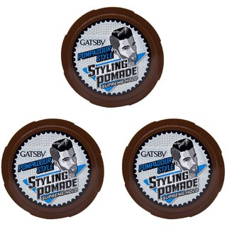 GATSBY Supreme Hold Styling Wax - Pack Of 3 (75g)