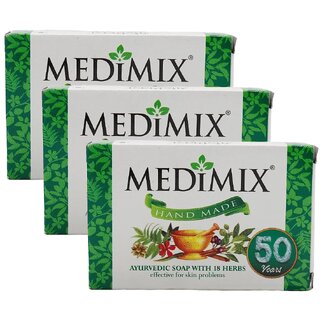 Medimix Hand Made Ayurved Soap - 75g (Pack Of 3) Medimix Hand Made Ayurved Soap - 75g (Pack Of 3)
