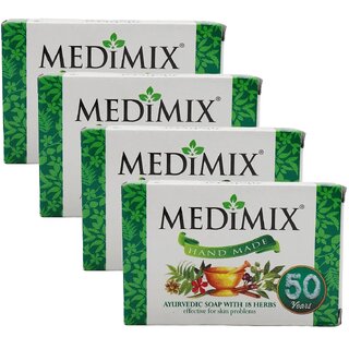 Medimix Hand Made Ayurved Soap - 75g (Pack Of 4) Medimix Hand Made Ayurved Soap - 75g (Pack Of 4)