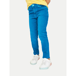                       Teen Girls Skinny Fit Light Blue  Denim Pants                                              