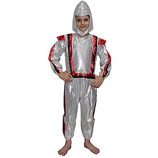                       Kaku Fancy Dresses Robot Cosplay Costume/Machine Costume -Silver  Red, For Unisex                                              