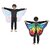 Kaku Fancy Dresses Dance Fairy Belly Dance Wings/Butterfly Wings Fabric/Egypt Belly Soft Fabric Wings Dancing Costume