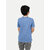 Boys Sky Blue Contrast Polo Melange T-shirt