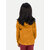 Girls Solid Light Orange Zipper Hoodies