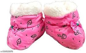 TNC Cute Infant Booties for 2 to 6 months Stylish and Cozy Newborn Baby Shoes for Boys, Girls, Ideal for Keeping Tiny Feet Warm Cotton pack of 1 pair