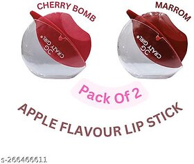 Korean Design Lipstick Duo  Matte Sheen Long-Lasting Moisturizing (Pack of 2)