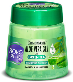 Boroplus Aloevera Gel With Green Tea For Skin And Hair 200ml