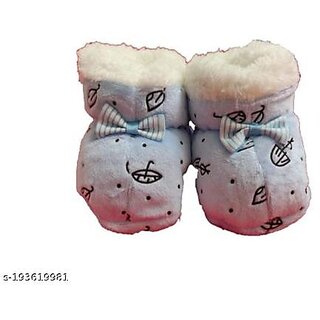                       TNC Cute Infant Booties for 2 to 6 months Stylish and Cozy Newborn Baby Shoes for Boys, Girls, Ideal for Keeping Tiny Feet Warm Cotton pack of 1 pair                                              