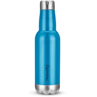                       Nouvetta - Barrel Double Wall Bottle - Blue 500 Ml                                              