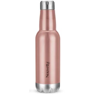                       Nouvetta - Barrel Double Wall Bottle - RoseGold 750 Ml - (NB19874)                                              