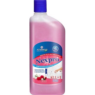 Apsensys Care NEXPRO Disinfectant Surface and Floor Cleaner Liquid, Floral - 500 ml (500 ml) Apsensys Care NEXPRO Disinfectant Surface and Floor Cleaner Liquid, Floral - 500 ml (500 ml)