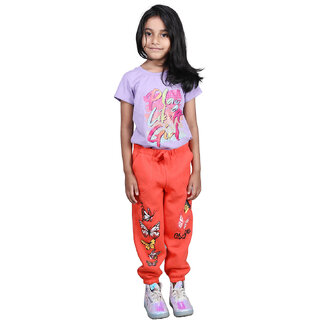                       Girls Printed Joggers                                              
