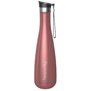                       Nouvetta - Luft Double Wall Bottle - Pink Glossy 500 Ml - (NB19795)                                              