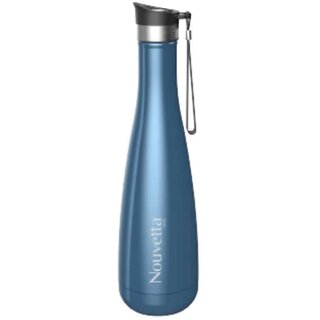                       Nouvetta - Luft Double Wall Bottle - Blue Glossy 500 Ml - (NB19796)                                              
