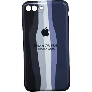                       Maliso  Back cover for iPhone |Provide protection and Compaitable for iPhone 7plus & iPhone 8plus (Black & Navy)                                              