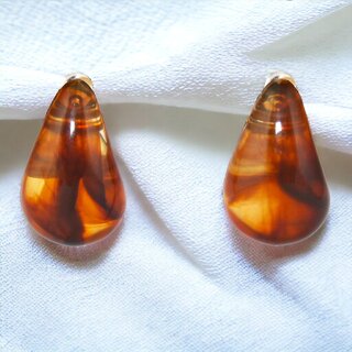                       Lucky Jewellery Designer Copper Color Water Drop Earrings For Girls & Women (75-CHEP-1208-C)                                              