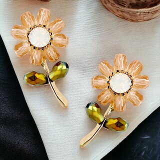 Lucky Jewellery Designer Floral Design Tops Earring For Girls & Women (150-CHEM1-1239) Lucky Jewellery Designer Floral Design Tops Earring For Girls & Women (150-CHEM1-1239)