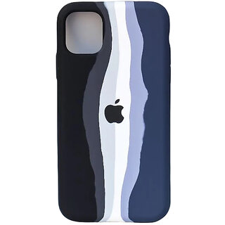                       FUSIONMAX Premium look iPhone 11 Pro anti dust back cover|Compaitable Case with edge cutting design (Black and Navy)                                              