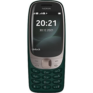                       (Refurbished) Nokia 6310 (Dual SIM, 2.8 Inch Display, Green) - Superb Condition, Like New                                              