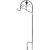GARDEN DECO Shepherd Hooks 30 INCH Black/Coir Hanging Basket Hooks, for Indoor and Outdoor (4PCs)