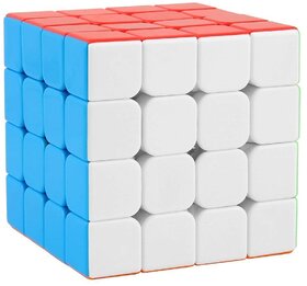 Aseenaa Speed Cube 4x4 High Speed Stickerless Magic 4x4x4 Brainstorming Puzzle Cubes Game Toys for Kids  Adults - 1 pc