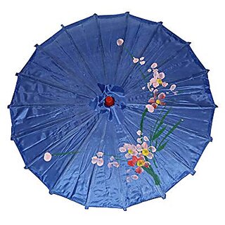                       Kaku Fancy Dresses Japanese Umbrella Accesory For International Costume/ Wedding Dance and Decoration Prop - Blue                                              