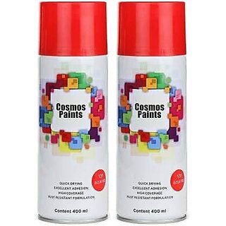                      Cosmos Paints Suzuki Red Spray Paint 400ml (Pack of 2)                                              