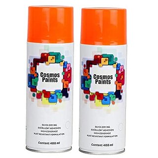                       Cosmos Hanuman Orange Spray Paint-400ML (Pack of 2)                                              