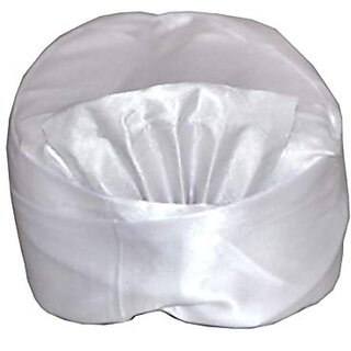                       Kaku Fancy Dresses Indian Ethnic Safa Pagri/ White Turban / Maharashtrian Pheta / White Safa Pagdi - Pack of 1                                              