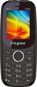 Ringme 1709  (Dual Sim, 1.8 Inch Display, 1000mAh Battery, Black)