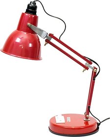 Caleta Study Lamp for Students with Metal Body (Tairy Round) (Red) Study Lamp (45 cm, Red)